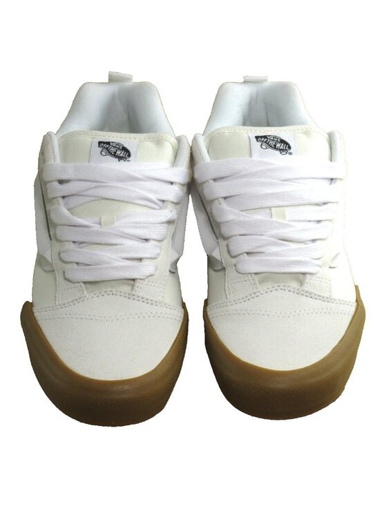 Vans Men\'s Knu Skool Gum Bottom Blanc De Blanc White Shoes sizes NEW